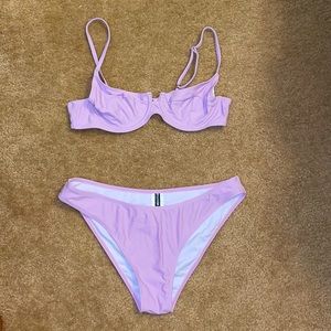 Lilac bathing suit set